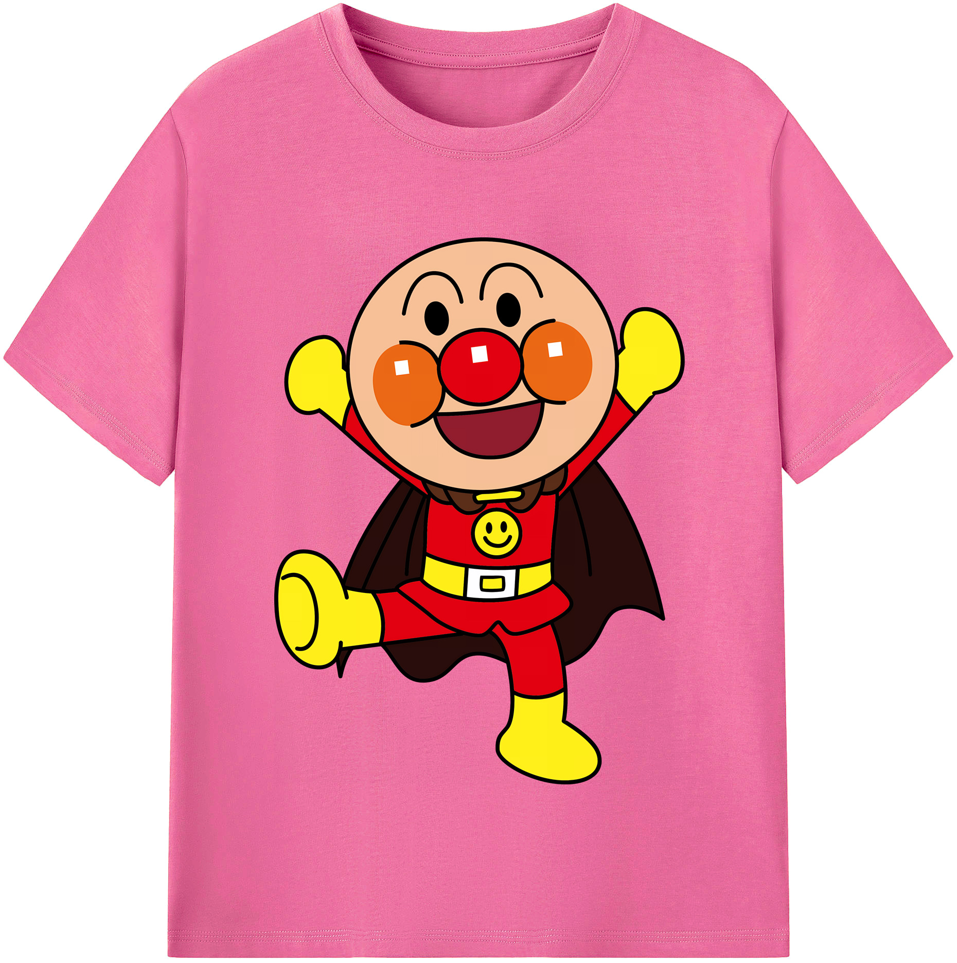（画像用） アンパンマン Anpanman レディースカジュアルプリントTシャツ（綿100％）